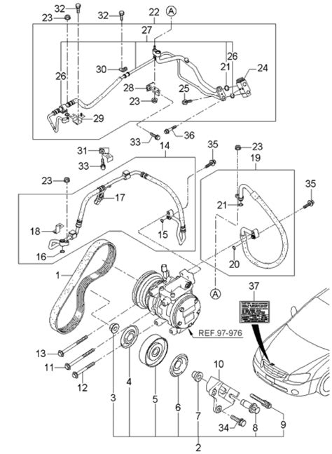 bracket tension pulley mounting part number 977052d510|2004.